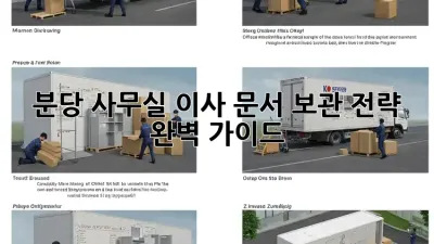 분당 사무실 이사? 문서 보관 전략 완벽 가이드!